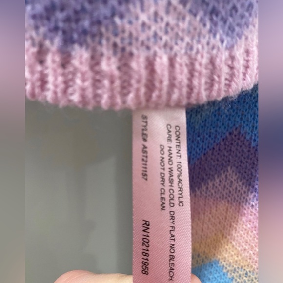 Sugar Thrillz Dolls Kill Follow The Rhythm Rainbow Crop Sweater Top - Picture 7 of 7